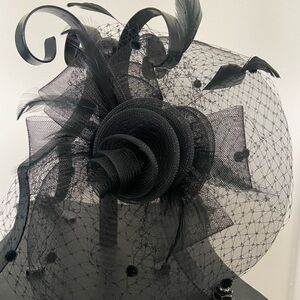 Elegant Black Fascinator Hat